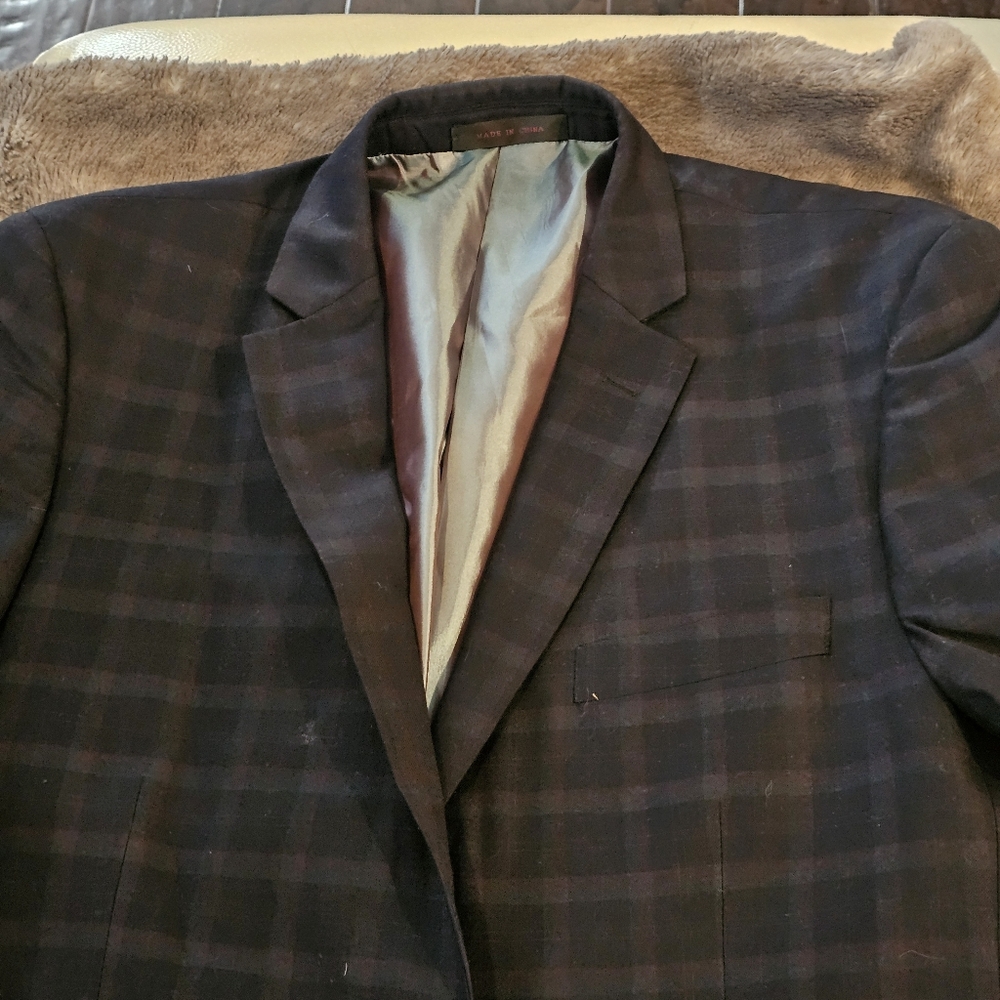 Men's Dark Navy Suit 46R Regular Fit